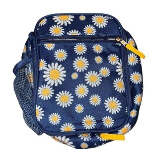 Daisy Print Kids Lunch pal - Blue and Yellow